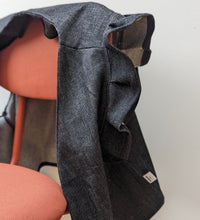 Load image into Gallery viewer, Black Denim Frill Waistcoat
